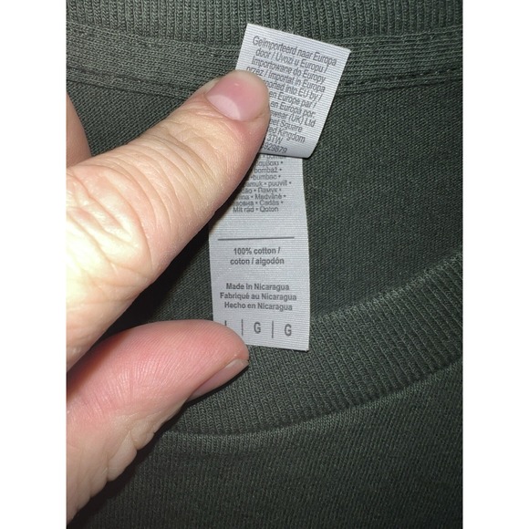 American Red Cross Yeti Shirt Mens L Green Tee Outdoor Athletic Donate Blood - Picture 6 of 12